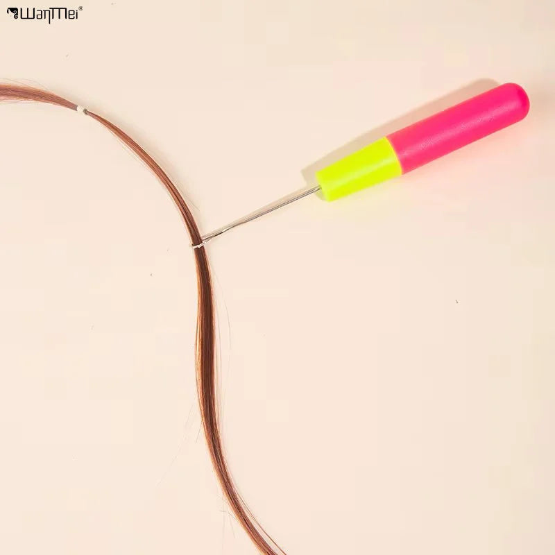 Wanmei Braid Hair Dreadlocks Weaving Crochet Diy Crochet Needle Ventilating Needles for Lace Wig Crochet Hook Knitting Needle