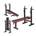 ZJFIT Portable Adjustable Squat Dumbbell Bench Rack Home Training Fitness Gym Workout with Bench Press for Weight Lifting