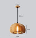 New Modern Living Room Bedroom Antique Wood Chandelier Lighting Wooden Pendant Lamp for Restaurant