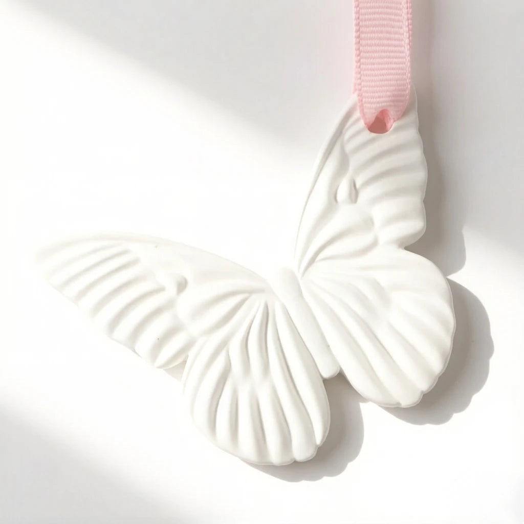Wholesale Hanging Wardrobe Car Air Freshener Ceramic Scented Aroma Porcelain Flower Home Fragrance Essential Oil Diffuser