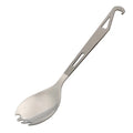 Outdoor Camping Hiking Flatware Lightweight Polished Pure Titanium Spork for Picnic BBQ