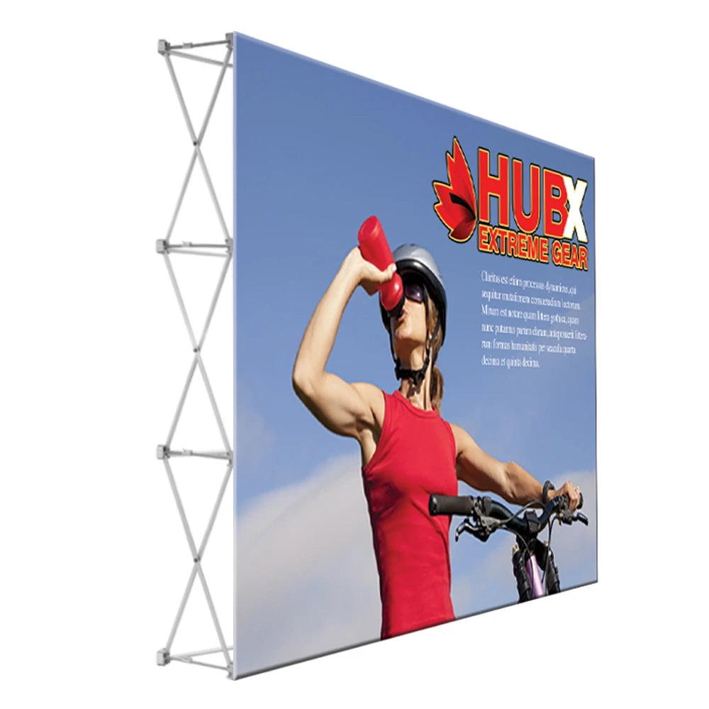 Wholesale 2.25*3m Fabric Pop up Banner Exhibition Display Backdrop Folding Banner Pop up Display Booth