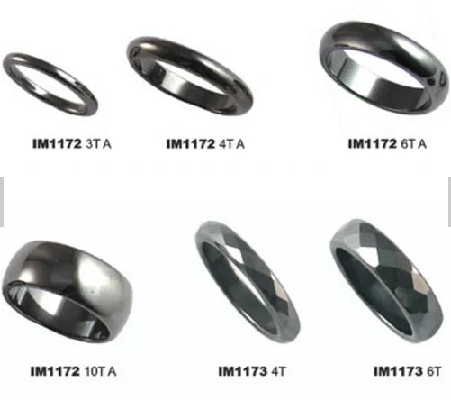 Stocked Hematite Magnet Ring