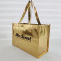 Metallic Laminated Non Woven Bag Holographic Shopping Tote Bag Resealable Rpet Shopping Tote Bags