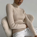 _ Basic Turtleneck Women Sweaters Autumn Winter Tops Slim Women Pullover Knitted Sweater Jumper Soft Warm Pull