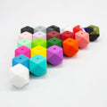 Wholesale Silicone Beads Support DIY 14mm 15mm Round Geometric Hexagonal Silicone Bead Wiring