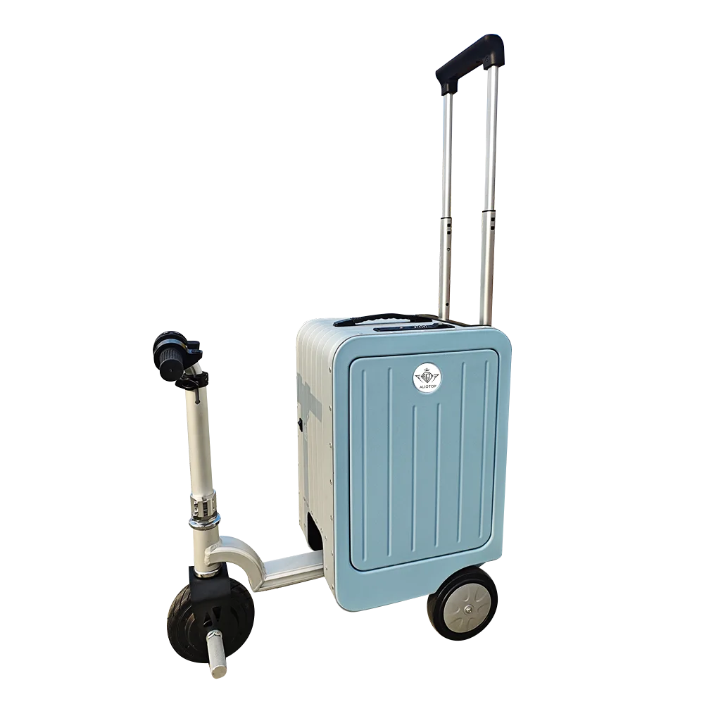Promotional Modern Airport Cabin Luggage Trolley Lightweight Portable Aluminum Suitcase Travel Gift with Aluminum Frame Closure