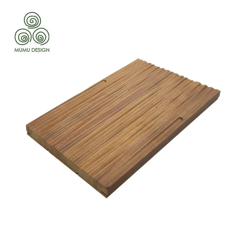 Mumu Factory Customized Interior Hotels Construction Material Easy Install Carbonized Solid Wood Wall Panel