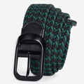 Wholesale Stretchy Adjustable Unisex Elastic Braided Woven Elastic Stretch Golf Men Belt With Pin Buckle