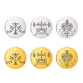 Voodoo Veve of Baron Samedi Veve Erzulie Pendants for Necklaces DIY Accessories Stainless Steel Jewelry