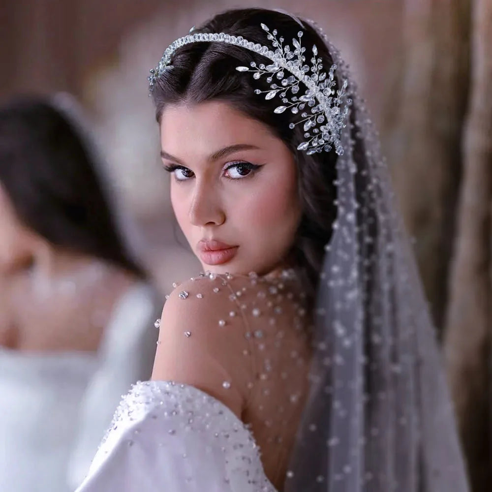 Miss World Crown Crystal Bridal Tiara Girls Daily Hair Accessories Wedding Party Ladies Hairband Hair Pieces