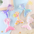 New Design  3D Sew/stick on Sequin  Embroidery Crystal  Mermaid Patch for DIY Hair Clip or Kid's Clothes Decoration