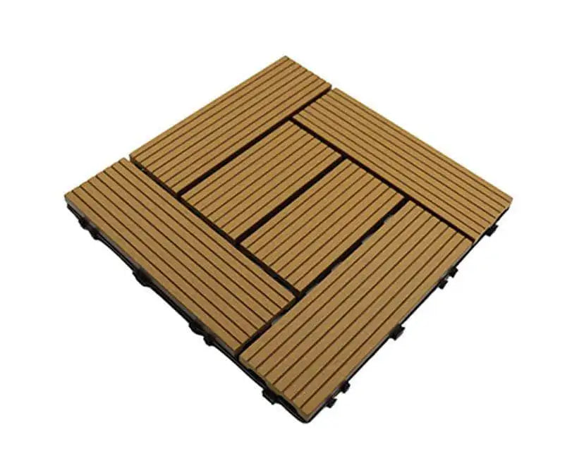 Wpc Interlocking Decking Tiles Waterproof Square for Outdoor Garden Bathroom Kitchen Park Cheap Price Swimming Pool Decking Tile
