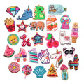 Iron on Embroidery Cute Cartoon Dinosaur Drift Bottle Alpaca Cat Panda Pizza unicorn Patch for Clothes Decoration