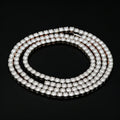 Elisa 3mm 4mm 5mm VVS Moissanite Tennis Chain 925 Sterling Silver White Gold Plated Women Men Jewelry Diamond Bracelet Necklace