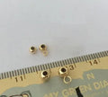 14k Gold Filled Beads Stopper Beads for Jewelry Making Round DIY Golden 901346