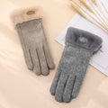 New Style Custom Ladies Fleece Knitted Mittens Thermal Touch Screen Warm Winter Women Wool Gloves