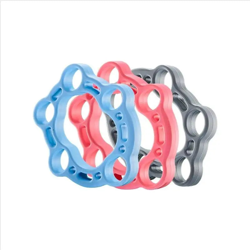 Factory Wholesale 2025 New Five Rings Hand Grips Strength Resistance Bands Finger Exerciser Silicone Trainer