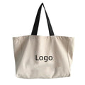 Large Capacity Casual Canvas Shopping Bag for Men Women Single Shoulder Book Bag for Students Yogis Ins Letters Motif for Daily