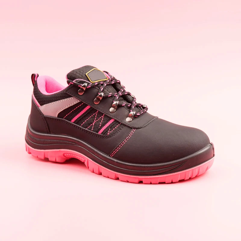 Fashion Customized Outdoor Iso 20345 Ladies Construction Steel Toe Women Safety Shoes Work