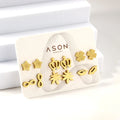 Custom Wholesale Stainless Steel Stud Earrings 18K Gold Plated Multi Shape Wedding Engagement Party Nickel-Free Fast Shipment