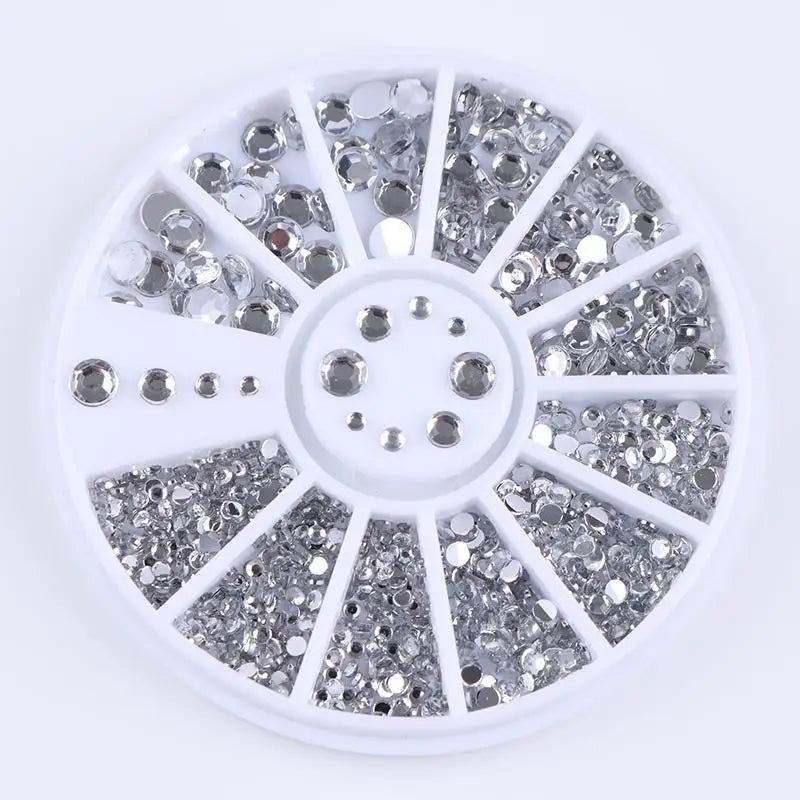 BIN High Quality Crystal Rhinestones for Nail Art Accessory 3d Flat Bottom Nail Decoration