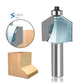 L-N318 31 Degree Chamfer Router Bit High Edge Forming Bevel Woodworking Milling Cutter R Bit 8mm Shank 12.7mm Shank