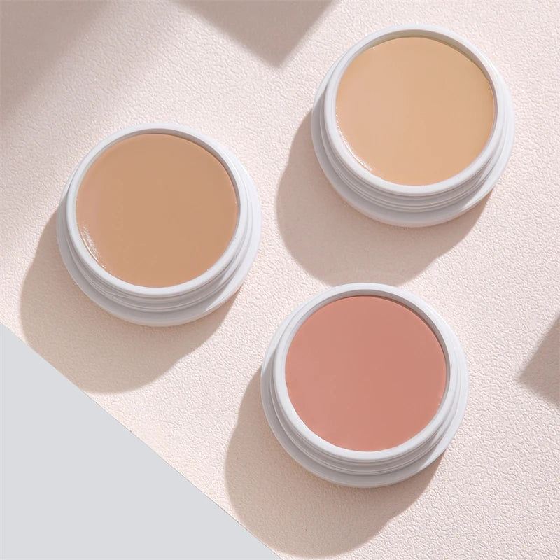 3 Colors Private Label High Definition Vegan Full Coverage Light to Dark Skin Concealer Cream Contour Foundation Concealer
