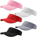 Summer Sport Sun Visor Cap High Quality White Pink Gorras Hat Custom Logo Embroidery Adjustable Unisex Travel Fishing Party
