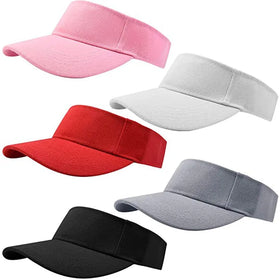 Summer Sport Sun Visor Cap High Quality White Pink Gorras Hat Custom Logo Embroidery Adjustable Unisex Travel Fishing Party