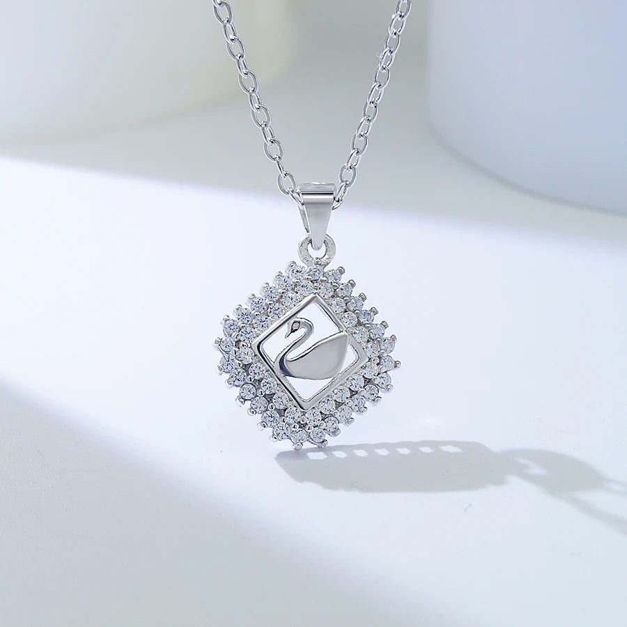 PZ3-0040 Women Rhodium Plated Silver Vintage Jewelry Making Pendants and Charms for Custom Jewelry Set Diy Necklace Bracelet