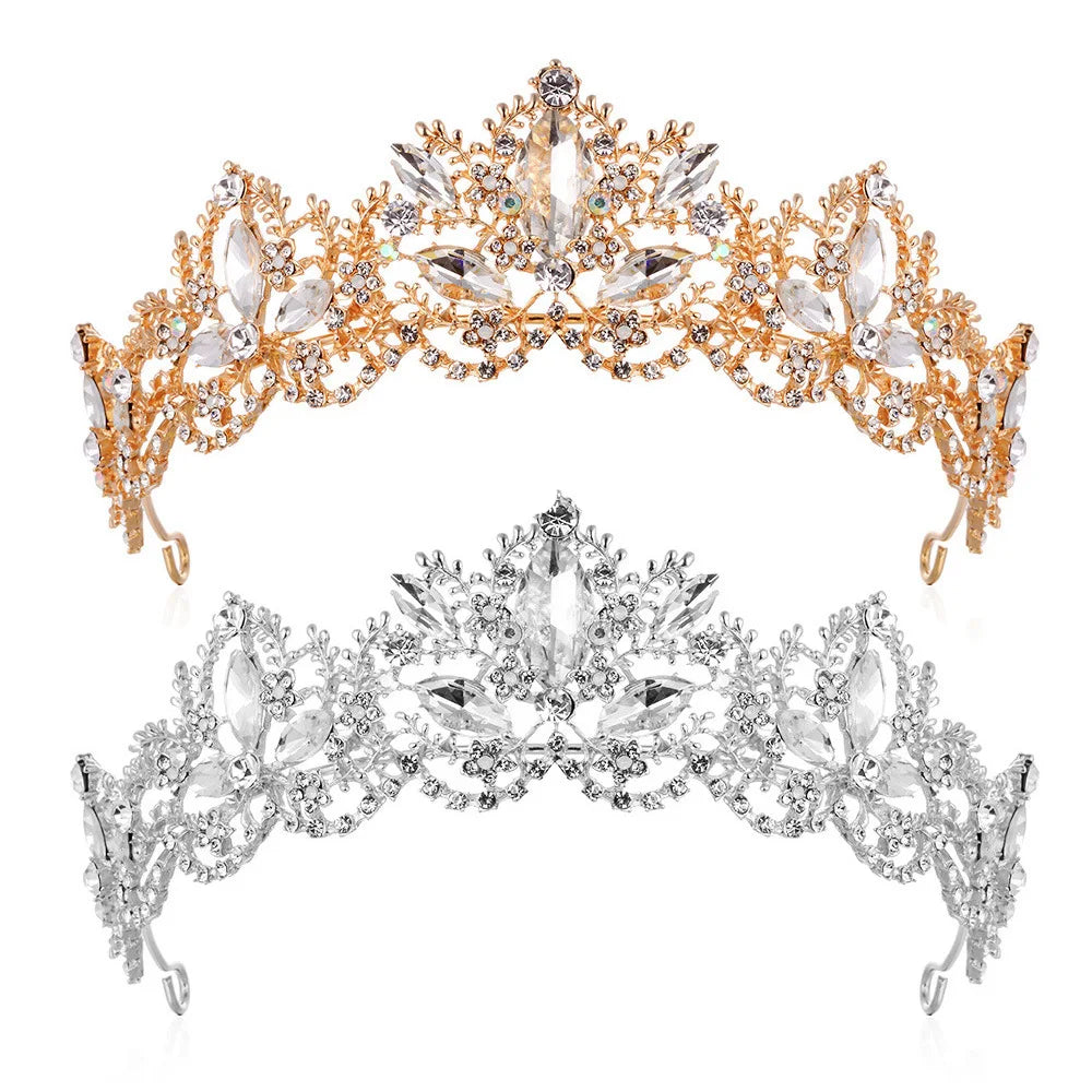 Tiaras De Novia Luxury Design Bridal Headpiece Wedding Hair Accessories Colorful Rhinestone Tiara for Women