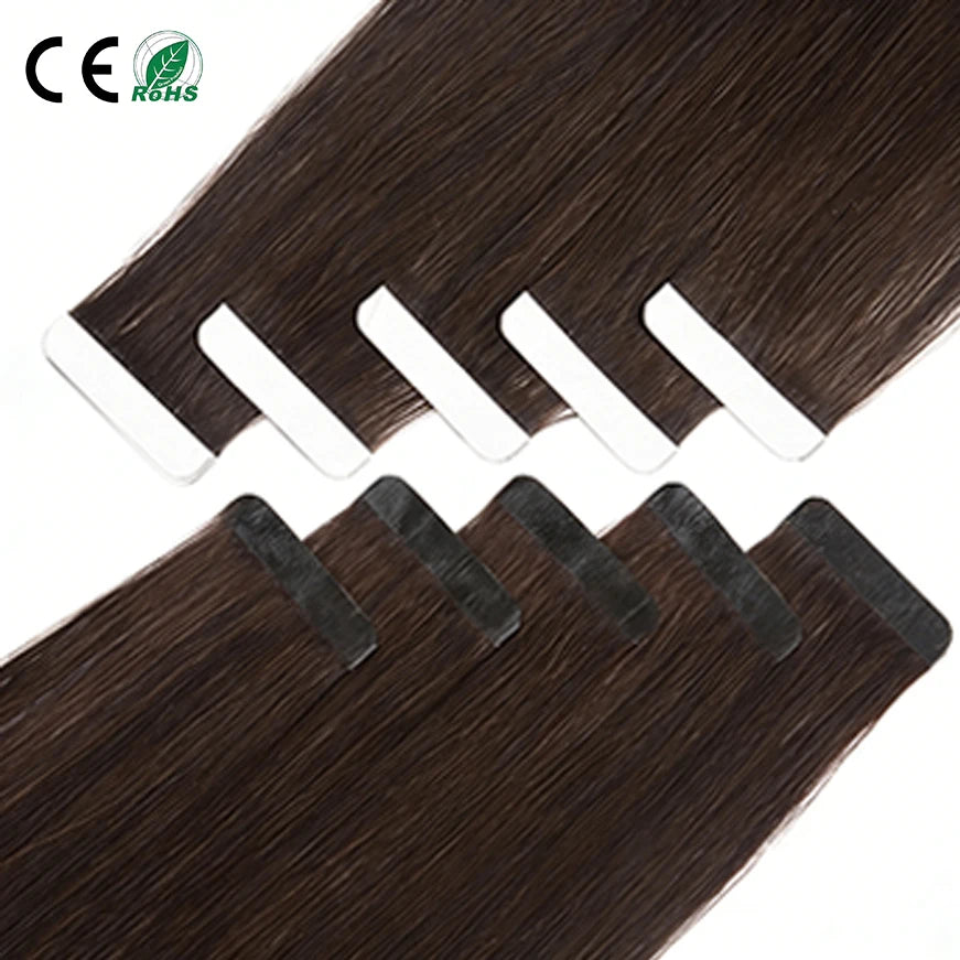 Wholesale Hair Human Hair Bone Straight 100% Human Hair Tape in Hair Extension Remy Secure Wearing Tape in Hair