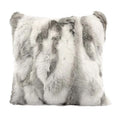 MWFur Fashion Handmade Soft Decorative Pillowcase Patchwork Cushion Rabbit Fur Sofa Pillow Case for Home