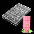 AK Wholesale 3 Cavity PC Polycarbonate Dubai Chocolate Bar Mold Custom Plastic Handmade Chocolate Sweet Candy Pastry Mould Tray
