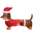 Factory Price LED Lighted Dog Air Blown Inflatable Outdoor Decor Toys Puppy Dog Christmas Yard Lawn Party Decoration