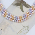 Zhuji 4-5mm 6-7mm Candy Color Round Shape Pearl for Diy Jewelry Making