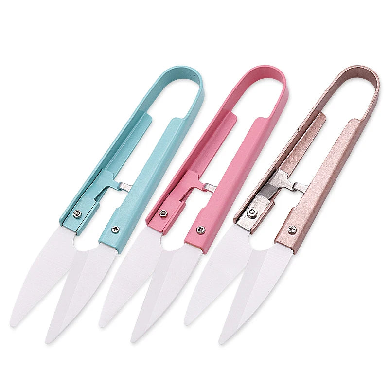 Colorful Ceramic Fishing Spring Dressmaker Sewing Accessories Mini Rose Gold Tailor Scissors
