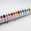 Handmade Bohemian Adjustable Women's Fashion Bracelet with Woven Heart Dog Paw Pattern Bracelet Miyuki Beads Customizable Gift