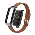 Forwelleny Smart Watch PU Leather Replacement Strap Correa for xiaomi Mi Band 7 Pro Accessories