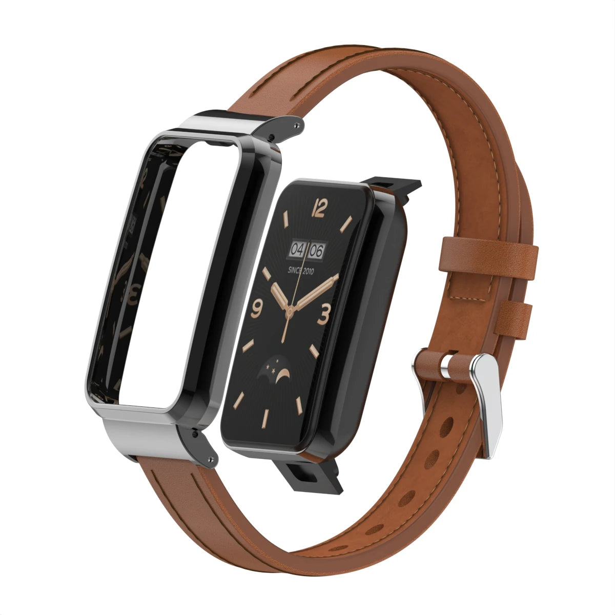 Forwelleny Smart Watch PU Leather Replacement Strap Correa for xiaomi Mi Band 7 Pro Accessories