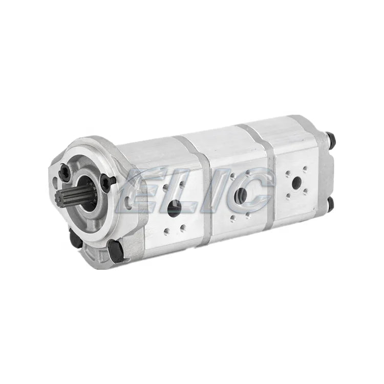 YC15 Mini Excavator Hydraulic Gear Pump 3 Stage YC13 Triple Hydraulic Transmissoon Double Gear pilot Pump for YUCHAI