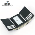 Best Seller Slim Carbon Fiber PU Leather RFID Blocking Trifold Card Holder Men Wallet with ID Window for Cash and Cards