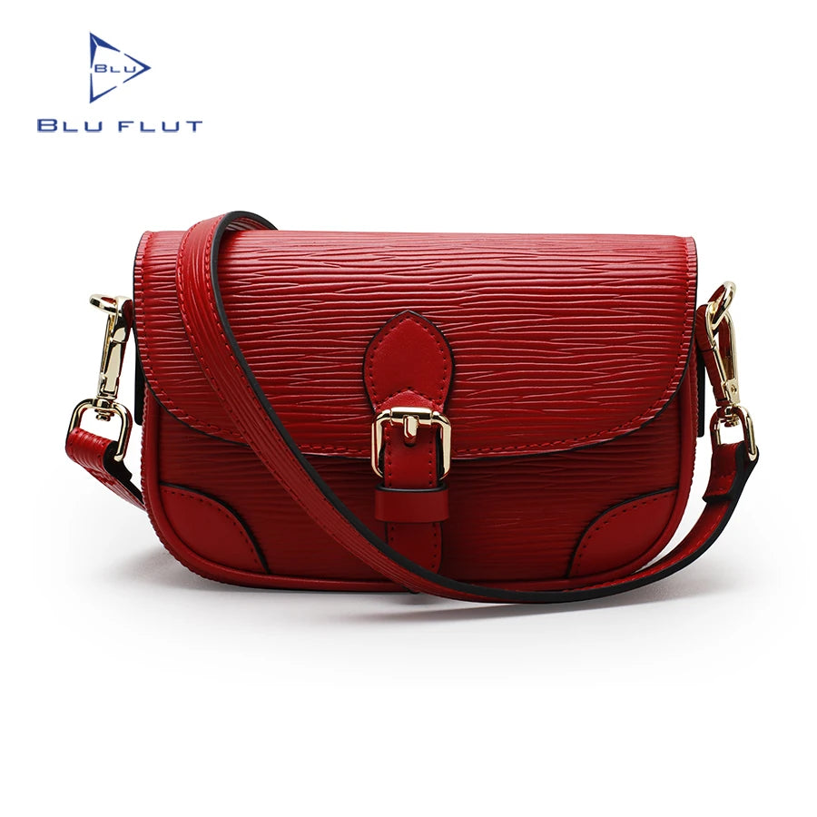 Blu Flut New Design Mini Leather Bag Fashion Ladies Women Messenger Shoulder Crossbody Bag for Women Mini Bags