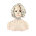 Celebrity 12inch Short Style Grey T4503/1001 Color Synthetic Hair Wigs Matte Heat Resistant Fiber Same Human Hair Lace Front Wig