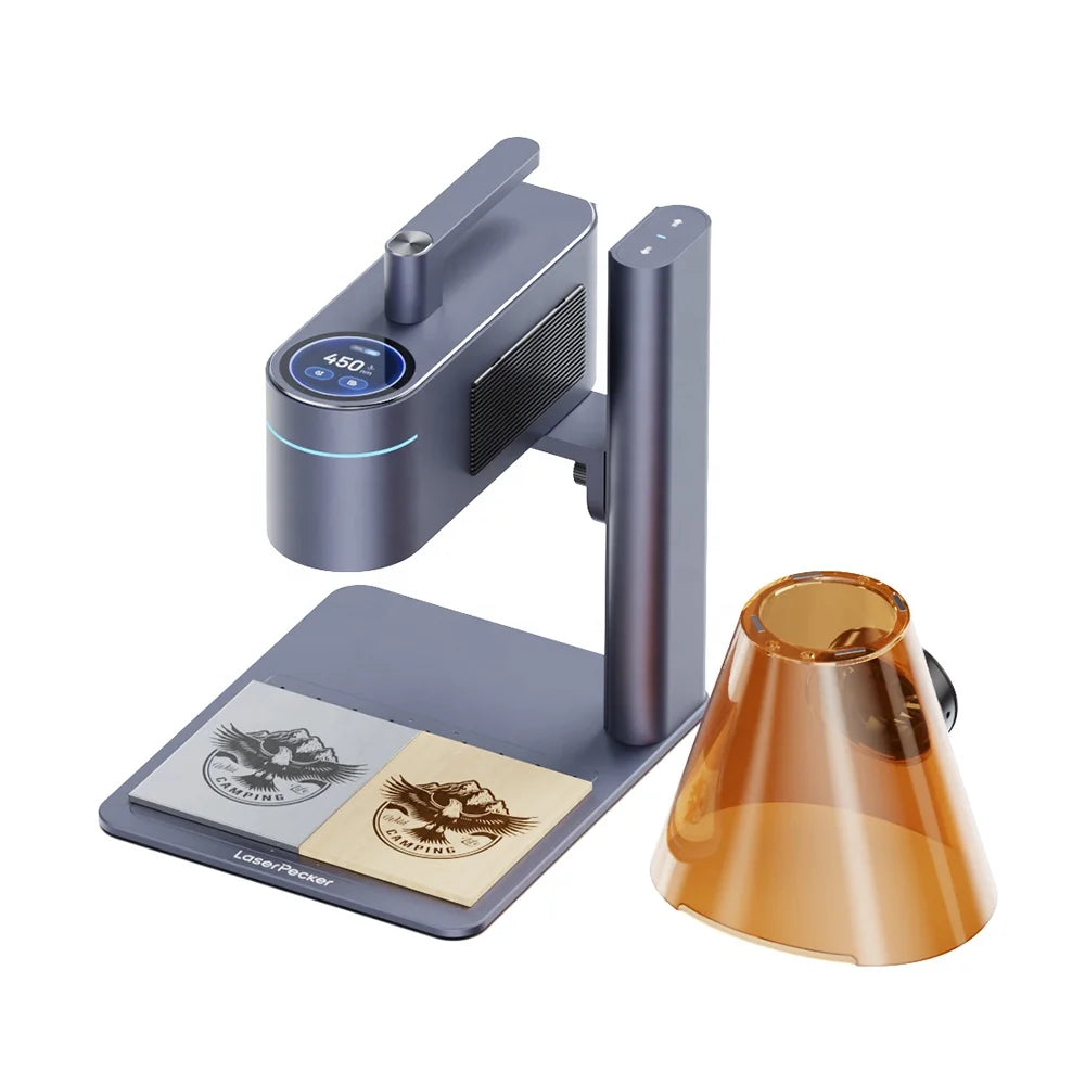 LaserPecker LP4 Handheld Fiber Laser Marking Machine 10W 2000mm/s Laser Machine Dual Laser Engraver for DIY ALL Materials