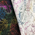 Wholesale New Design Rainbow Coral Stripe Microfiber Leather Waterproof Gifts Bag Luggage Home Textile Material