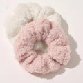 Wholesale Soft Plush Ponytail Holder Curly Teddy Fleece Furry Fur  Hair Ties Autumn Winter Fuzzy Sherpa Fluffy Scrunchies