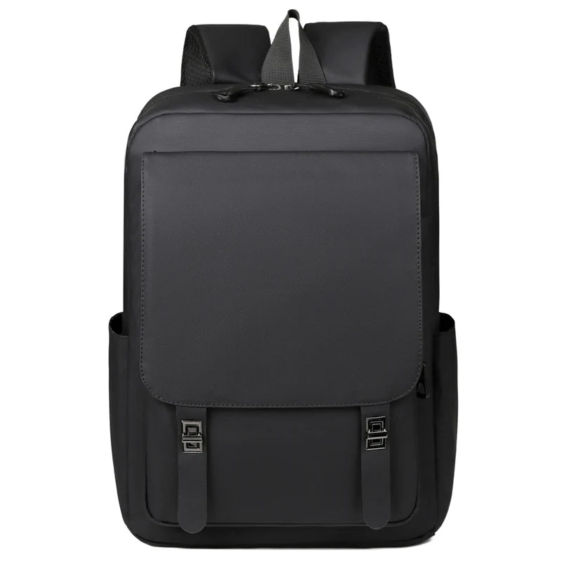 Waterproof Anti-Theft Nylon Unisex Laptop Backpack with USB Port Polyester Lining 15.6" Size
