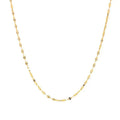 Fenny Wholesale PVD Plated No Fade Width2MM Simple Fine Ripple Lip Shaped Clavicle Chain Stainless Steel Necklace for Women